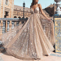 The Sling Swing Gown by Marlowe House. A sling silhouette, a swing skirt with real drama, finished in gold. Splice detailing at the seams.