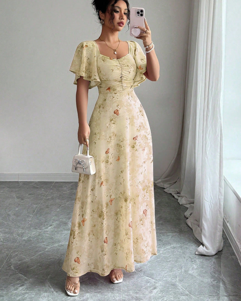 The Lotus Sleeve Maxi by Marlowe House — alternate view