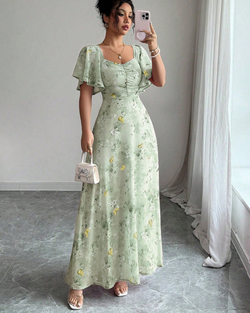 The Lotus Sleeve Maxi by Marlowe House — alternate view