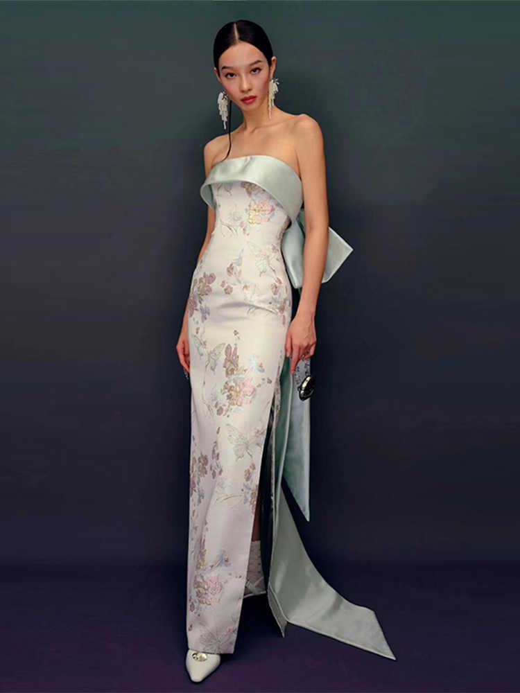 The Fishtail Evening Gown by Marlowe House — alternate view