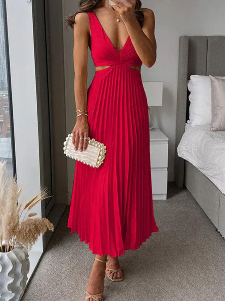 The Pleated Suspender Gown by Marlowe House — alternate view