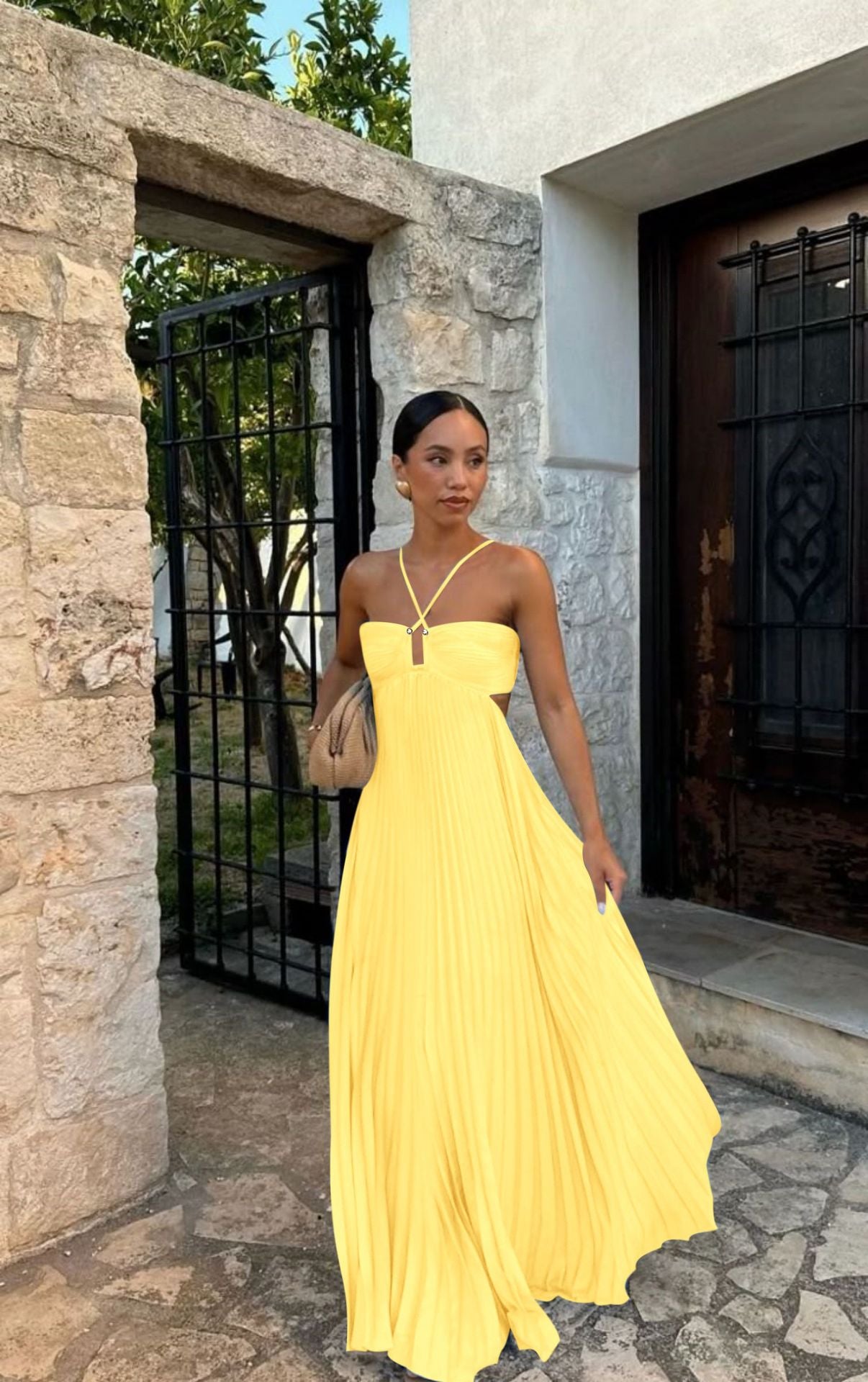 The High-Waist Pleated Maxi by Marlowe House — alternate view