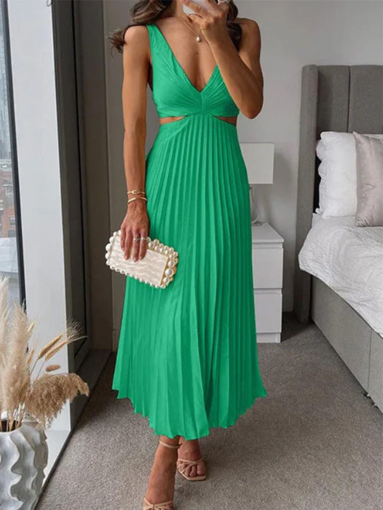 The Pleated Suspender Gown by Marlowe House — alternate view