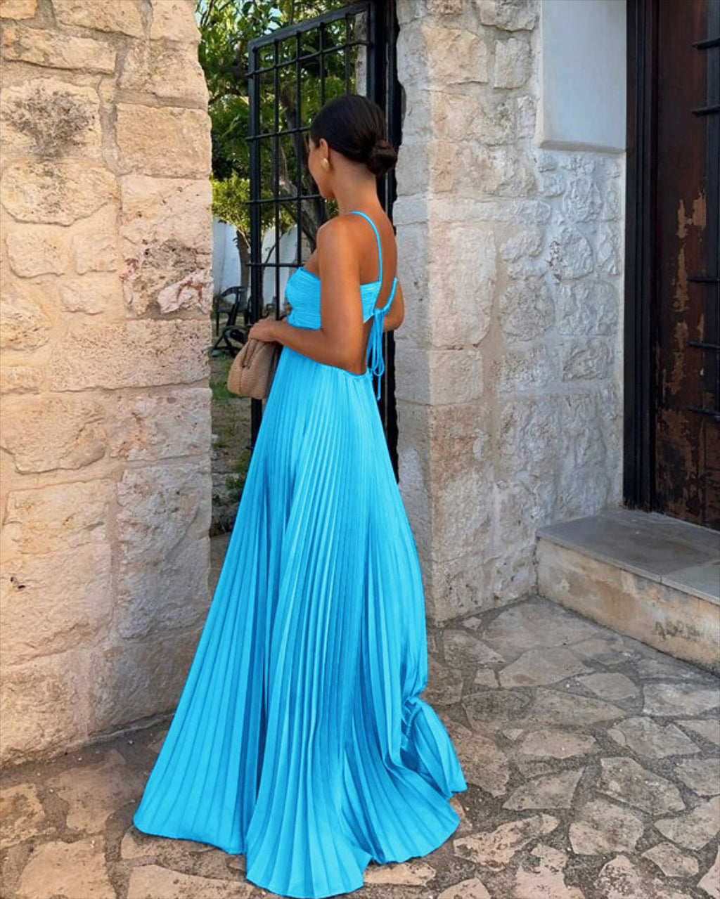 The High-Waist Pleated Maxi by Marlowe House — alternate view