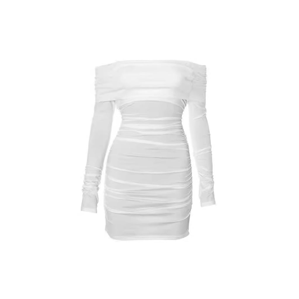 The Ruched Off-Shoulder Mini by Marlowe House — alternate view