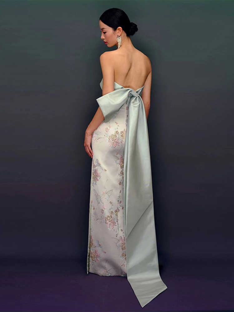 The Fishtail Evening Gown by Marlowe House — alternate view