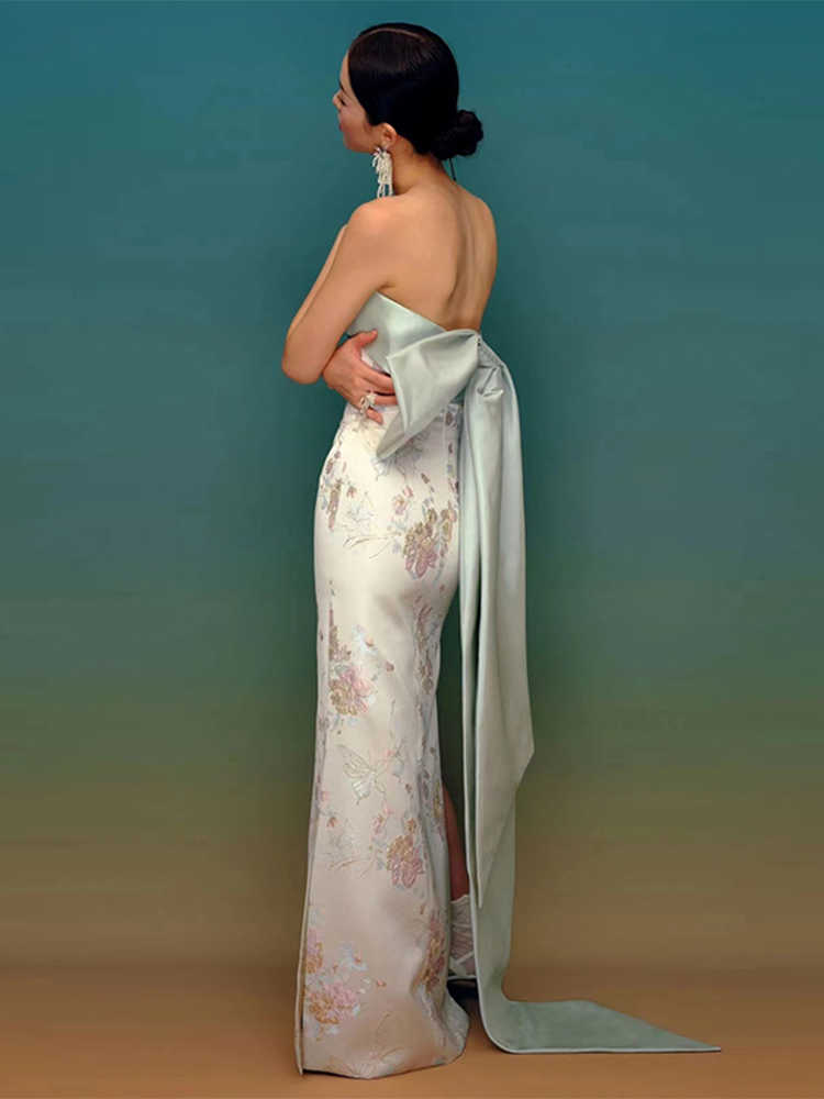 The Fishtail Evening Gown by Marlowe House — alternate view