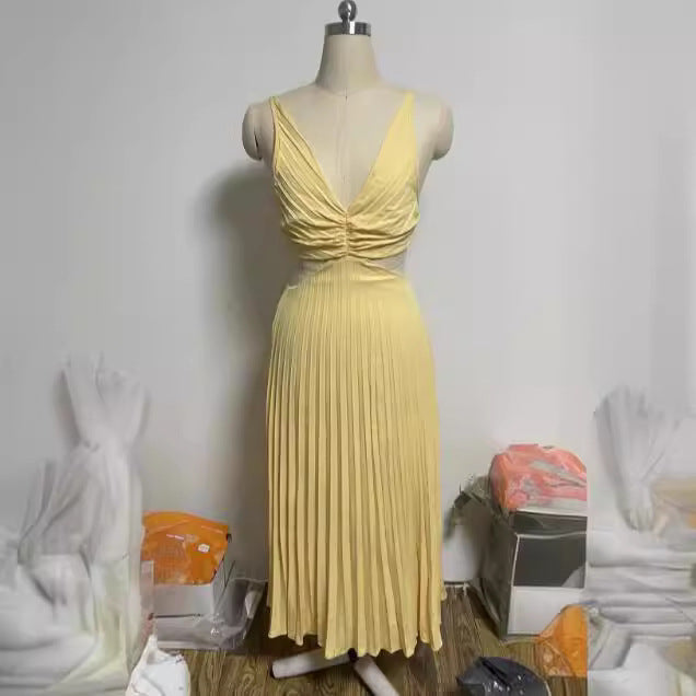 The Pleated Suspender Gown by Marlowe House — alternate view