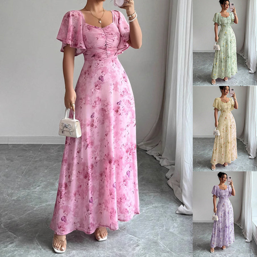The Lotus Sleeve Maxi by Marlowe House. Lotus sleeves, an all-over floral print, floor-length ease. The dress that does the least amount of.