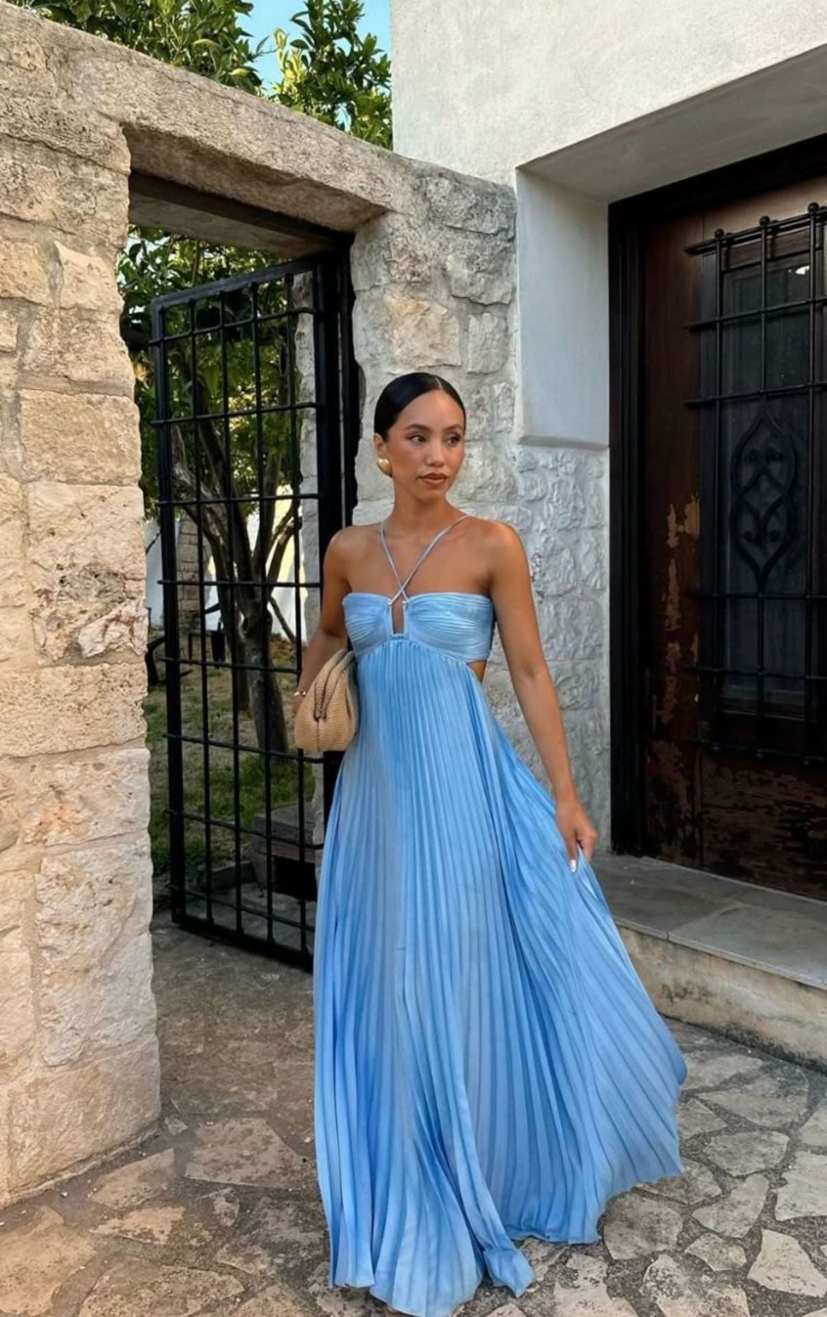 The High-Waist Pleated Maxi by Marlowe House — alternate view