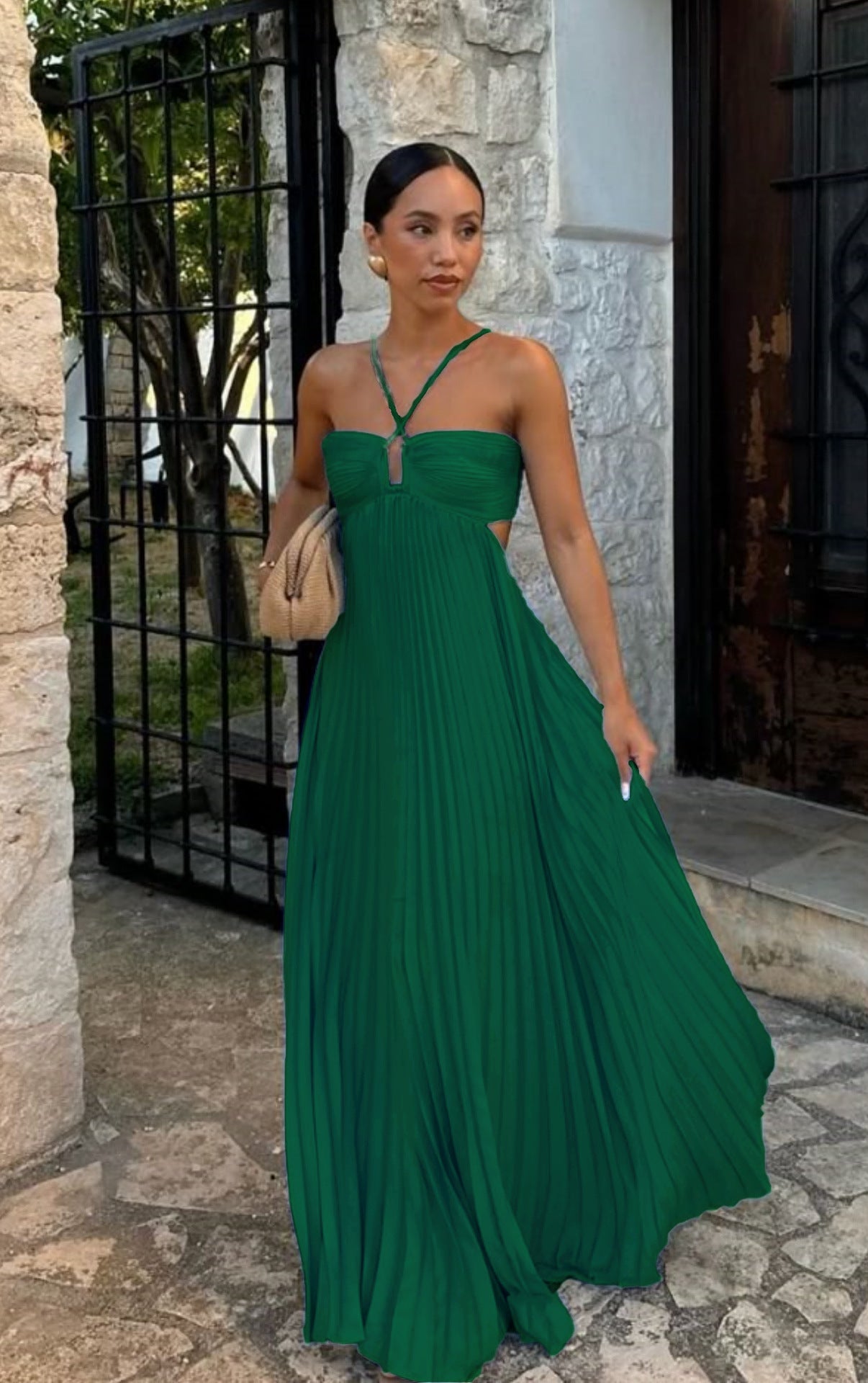 The High-Waist Pleated Maxi by Marlowe House — alternate view