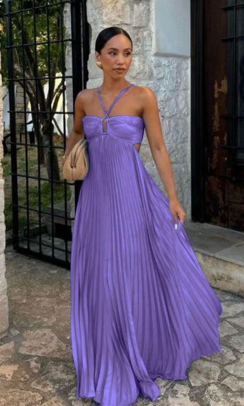 The High-Waist Pleated Maxi by Marlowe House — alternate view