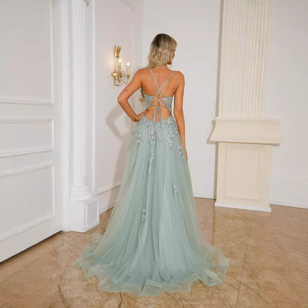 The Suspender Gown (Lace) by Marlowe House — alternate view
