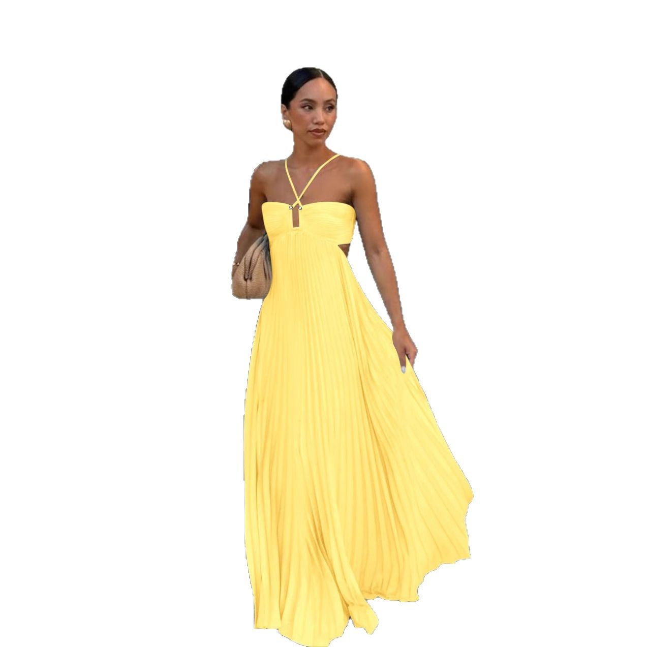 The High-Waist Pleated Maxi by Marlowe House — alternate view