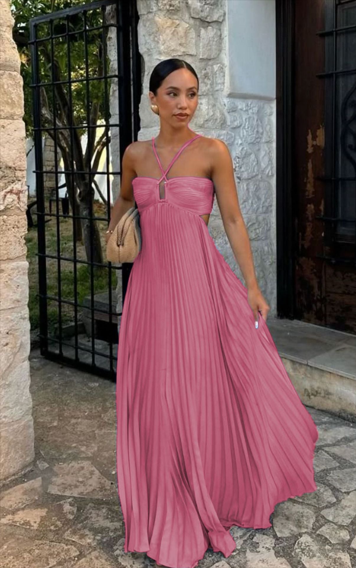 The High-Waist Pleated Maxi by Marlowe House — alternate view