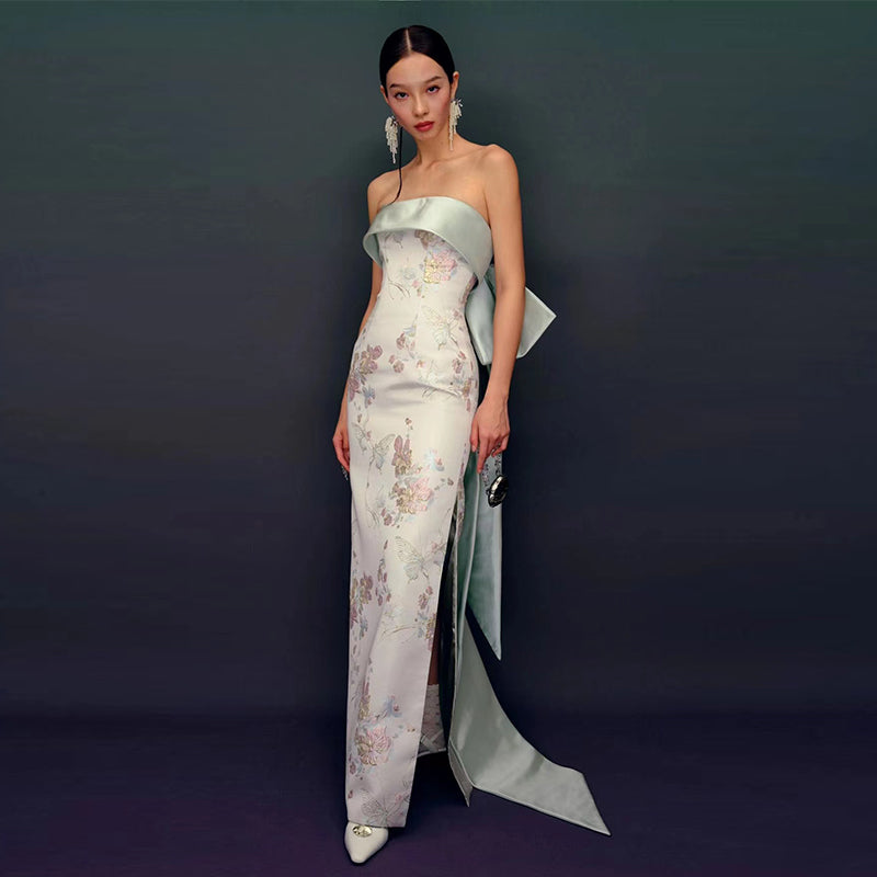 Marlowe House evening gown, editorial